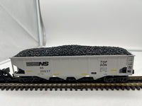 MTH Railking 30-75442 Norfolk Southern RailKing 4-Bay Hopper Car O SCALE Used Excellent