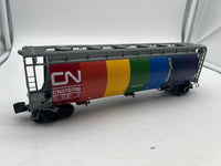 Lionel 6-27169 CANADIAN NATIONAL 3-BAY CYLINDRICAL HOPPER #370708 O SCALE Like New