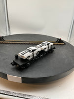 MTH Railking 30-7680 MTH Transport Flat Car - MTH Transport w/(2) 1970 Chevelle (White w/Black Stripe) O SCALE NEW