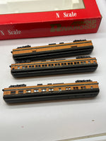 Arnold Rivarossi 0536 Great Northern GN Empire Builder Passenger Car Set N SCALE Like New