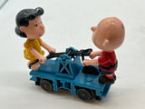 Lionel 6-18413 Charlie Brown and Lucy Peanuts operating hand car O SCALE Used Broken as is