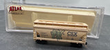 Atlas 39162 CSX ACF centerflow 2  bay hopper graffitied N SCALE WEATHERED AS IS Used Excellent