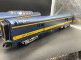 MTH Premier 20-65095 Alaska 5-Car 70' Streamlined Passenger Set (Smooth Sided) O SCALE Like New