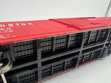 Atlas 7530 ACF 60' S.D. BURLINGTON DECORATED AUTO PARTS BOX CAR 2 rail O SCALE WEATHERED / CUSTOM decorated AS IS Used Damaged Box