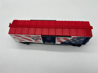 Lionel 6-26777 American flag patriotic boxcar with lights 2001 O SCALE NEW