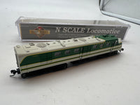 Walthers PROTO N 7743 Southern  Diesel Alco DL-109 - Powered -- #6400 (green, aluminum) N Scale Like New