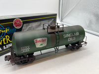 Weaver U1334LD Sinclair Oils 9132 40' Tank Car 3 RL O SCALE WEATHERED AS IS Like New