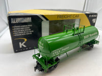 K-Line k6332-8011  BASF Wyandotte Classic Caustic Soda Aluminum Tank Car O SCALE Like New