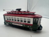 MTH Railking 30-5200 Christmas Bump-n-Go Trolley - Christmas With LED Lights. O SCALE Used Excellent No Box