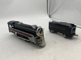 Marx 10 New York Central NYC tin locomotive and tender as is O SCALE Used No Box