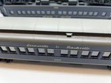 MTH 30-6967, 30-6969 Louisville & Nashville Passenger and Coach Car Set of 5 cars  O Scale Used Excellent No Box As is