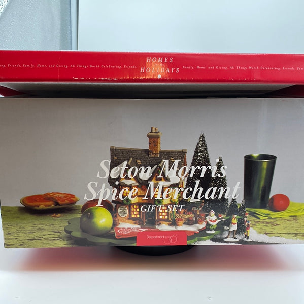 Department 56 Dickens Village 58308 Seton Manor Spice Merchant Gift set MISSING TREES AND ROAD