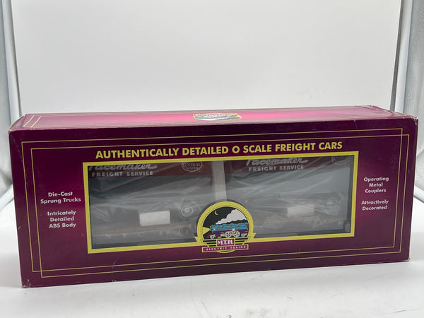 MTH 20-3585a Premier 20-3585a New York Central NYC Pacemaker flatcar w/ 2 pup trailers O SCALE NEW
