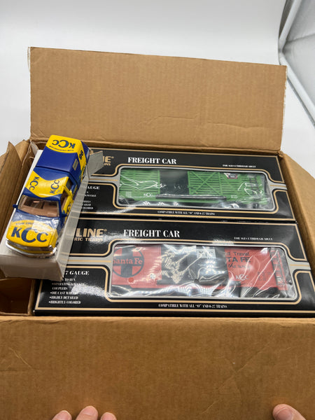 K-Line k-90009a O/O27 1996 KCC Membership Package (2 Freight Cars and 1 Truck) O SCALE NEW