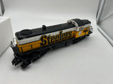 MTH Railking 30-4177-1e NFL - Pittsburgh Steelers RailKing Scale Diesel Locomotive  with Proto-Sound 2.0. O SCALE Like New Damaged Box