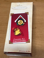 Hallmark 1999 Flame-Fighting Friends, Fire Fighters Ornament Like New