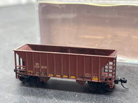 Walthers 932-50132,50133 Norfolk Southern NS No herald Set of 2 Greenville 100T 2 Bay hoppers N SCALE  WEATHERED AS IS Like New