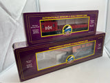 MTH 20-98388, 20-98391 Bessemer & Lake Erie O Scale Crane Car and Crane Tender -  (Set of 2) (Tender has broken piece) O Scale Used Excellent as is