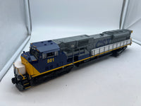 Lionel 6-18296 CSX TMCC SD80MAC #801 diesel locomotive O SCALE Like New