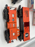American Flyer Lionel Illinois Central Gulf IC 6-48001, 6-48701, 4-9712 GP-20 Diesel Locomotive, Caboose, & Boxcar S SCALE Like New