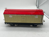 MTH Tinplate 10-2048 200 Series Std. Gauge Reefer Car - Ivory & Red STANDARD GAUGE Like New