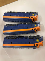 HO Scale Bargain Engine 75 Jersey Central Set of 3 Diesel Engines NONPOWERED Used VG