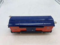 MTH Tinplate 11-70020 Orange/Blue  Box Car No. 2814 O Gauge - Tinplate O SCALE Like New No Box