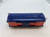 MTH Tinplate 11-70020 Orange/Blue  Box Car No. 2814 O Gauge - Tinplate O SCALE Like New No Box