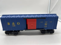 K-Line k-5120 Baltimore Ohio Blue Orange Boxcar O SCALE Like New