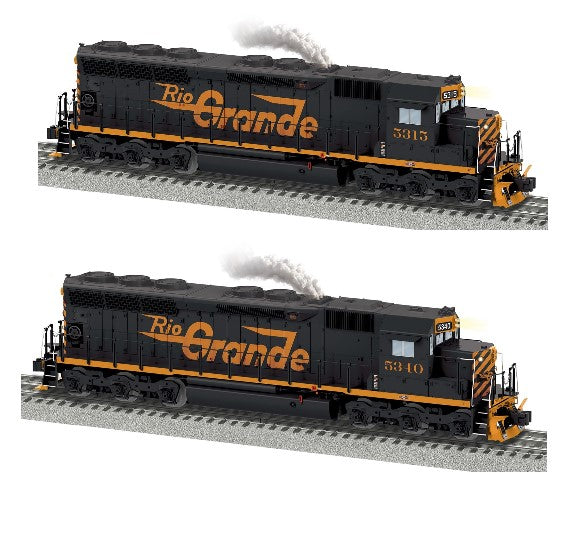 Lionel 2433541 Denver & Rio Grande Legacy SD45 #5315 and Denver & Rio Grande Superbass #5340 (Set of 2) O Scale NEW