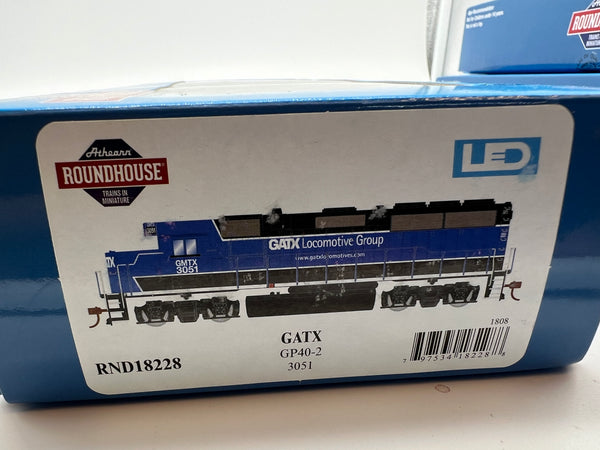 Athearn RND18228 GATX Locomotive group GP40-2 Diesel locomotive DCC READY HO SCALE NEW