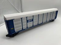 MTH Premier 20-98312 Grand Trunk Western Corrugated Auto Carrier - GTW #310114. O SCALE Like New