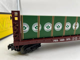 MTH Railking 30-76011 Pennsylvania Flat Car - w/Bulkheads #469973. O SCALE Like New