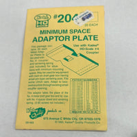 Kadee 204 Minimum Space Adaptor Plate for use with Kadee #4 Coupler Set of 20 HO SCALE