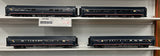 Atlas 3007090 Premier Amfleet(R) 3 Coaches & Cafe -  Amtrak (Fantasy Scheme, 50th Anniversary, Midnight Blue) 3-Rail 4 car set O SCALE NEW