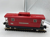 MTH TInplate Pennsylvania PRR Red 2817 Caboose Lit O SCALE Used Excellent No Box