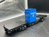 K-Line k692-1531 Westinghouse Diecast Depressed Center Flat Car w/transformer O SCALE Like New Damaged Box