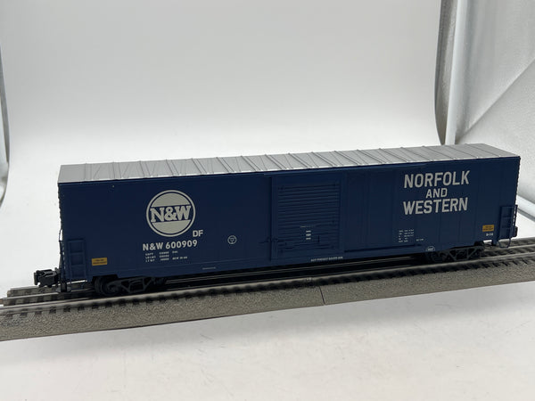 Atlas BigO 6533-1 Norfolk & Western N&W Blue ACF 60' S.D. Auto Parts BoxCar 3 RL O SCALE Like New