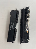 BACHMANN 58052 SANTA FE ATSF NORTHERN 4-8-4 LOCOMOTIVE AND 52' TENDER N SCALE Like New