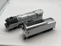 Williams S2-103 Pennsylvania turbine engine and tender set silver/red #6262 O SCALE Used Excellent No Box