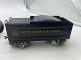 Marx 10 New York Central NYC tin locomotive and tender as is O SCALE Used No Box