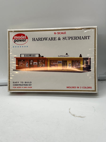 MODEL POWER 1534 HARDWARE SUPERMARKET BUILDING KIT N SCALE NEW