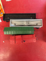 Lionel 4 Car Freight Set Great Northern & Nickel Plate  Exposed to water  AS IS NO BOX