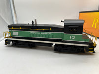 MTH Railking 30-2220-1 Penn Central #15 Switcher with Proto-Sound 2.0, BCR, New Speaker O SCALE Like New