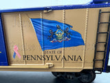 K-Line k761-7602 Spirit of 76 Pennsylvania PA Boxcar O SCALE Like New