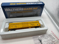 Walthers 910-2035 SEABOARD COAST LINE 50' Fruit Growers Express FGE Insulated Boxcar Mainline Yellow, Black Stripes #494652 HO Scale NEW