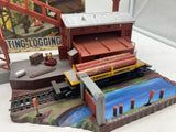 LIFELIKE 08701 OPERATING LOGGING MILL TRACKSIDE STRUCTURE HO SCALE Like New AS IS