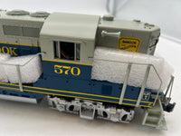 MTH Railking 30-2357-1 Bangor & Aroostook GP-7 Diesel Engine - Cab 570 with Proto-Sound 2.0 O SCALE Like New