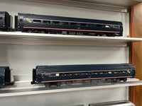 Atlas 3007090 Premier Amfleet(R) 3 Coaches & Cafe -  Amtrak (Fantasy Scheme, 50th Anniversary, Midnight Blue) 3-Rail 4 car set O SCALE NEW