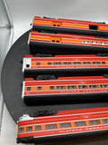 Lionel 6-9589, 6-9590, 6-9591, 6-9592, 6-9593 Southern Pacific Daylight Passenger Car Set (Set of 5) O Scale Like New